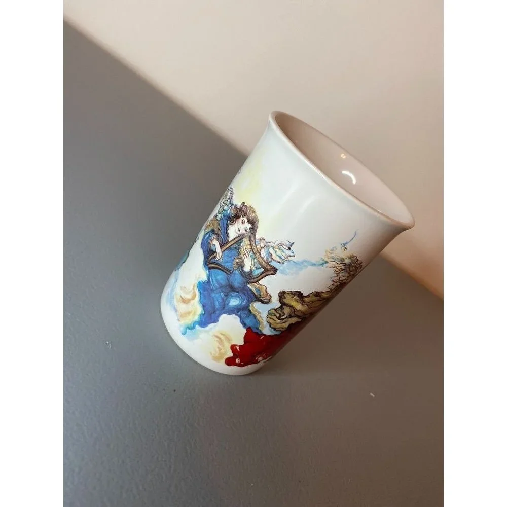 Vintage 1993 Potpourri designs‎ Holiday splendor angel coffee mug christmas